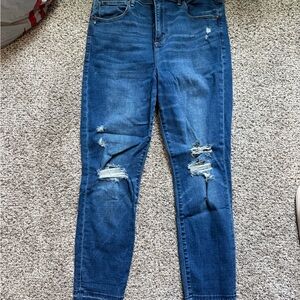 Abercrombie Blue Distressed Women Jeans